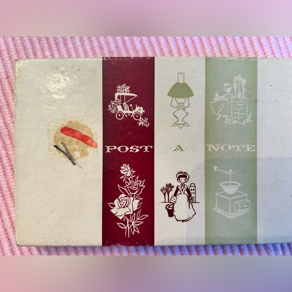 Vintage Post A Note Themed Postcard Set